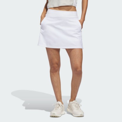 White Beyond The Course Side-Snap Twistweave Skort