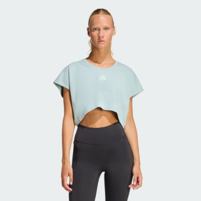 Power Workout Cropped Boxy 3-Stripes Tank
