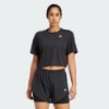 Black Train Essentials Boxy Workout Tee