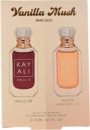 Picture of KAYALI Vanilla Musk Mini Duo Eau de Parfum Set - Vanilla 28 and Freedom Musk Santal 34, 2 x 5 ml