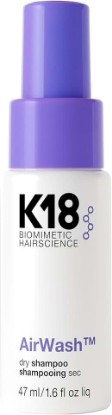 Picture of K18 AirWash™ Dry Shampoo, Non-Aerosol, Balances Scalp & Controls Excess Oil Production