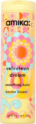 Picture of amika velveteen dream smoothing balm | tames frizzy hair, styling cream with heat protection & UV filters