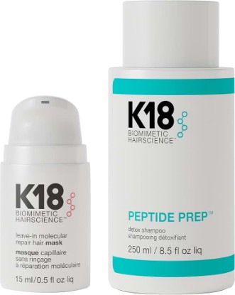 Picture of K18 Hair Repair Kit - Hair Mask (15ml) and Detox Shampoo (8.5 oz)