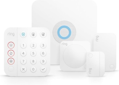 Picture of Ring Alarm 5-Piece Kit (newest model), Wireless smart home or business security system, expandable, easy setup, Mobile App Control, 24/7 Professional Monitoring, Alexa Compatible