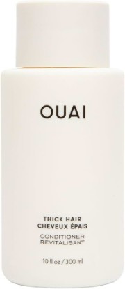 Picture of OUAI Thick Hair Conditioner - Moisturizing Conditioner (10 Oz) | For Dry, Frizzy Hair, Keratin, Marshmallow Root, Shea Butter & Avocado Oil, Paraben, Phthalate & Sulfate Free