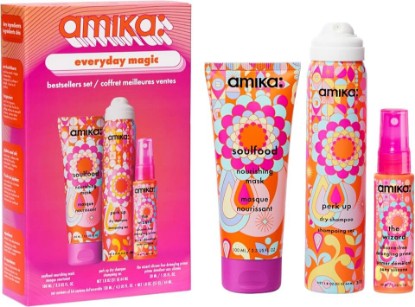 Picture of amika everyday magic bestsellers set | gift set for all hair types, TSA travel-size approved
