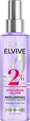 Picture of L'Oreal Paris Elvive Hyaluron Plump Moisture Plump Hair Serum for Dehydrated, Dry Hair with Hyaluronic Acid Care Complex, Paraben-Free, 4.4 Fl Oz
