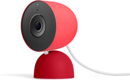 Picture of Google Nest Cam Indoor (Wired, 3rd Gen) - Security Camera - 2025 - Berry | 2K video, motion detection, color night vision, 2-way audio, works with Google Home and Gemini, intelligent alerts