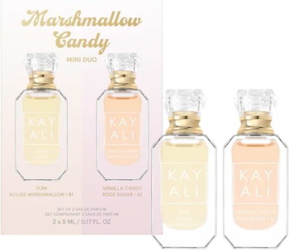 Picture of KAYALI Marshmallow Candy Mini Duo Eau de Parfum Set - Yum Boujee Marshmallow 81 and Vanilla Candy Rock Sugar 42, 2 x 5 ml