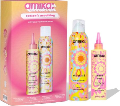 Picture of amika the shield anti-humidity spray | lightweight, invisible heat protection spray, contains UV filters, for smooth, frizz free hair