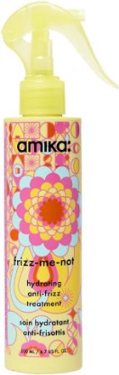 Picture of amika frizz-me-not hydrating anti-frizz treatment | lightweight hydrating spray for medium to thick coarse hair types 2a-4c, humidity + heat protection, smooth frizz for up to 3 days
