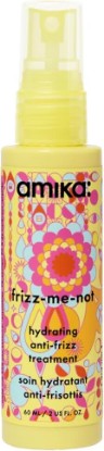 Picture of amika frizz-me-not hydrating anti-frizz treatment | lightweight hydrating spray for medium to thick coarse hair types 2a-4c, humidity + heat protection, smooth frizz for up to 3 days