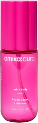 Picture of amika aura hair and body mist | pink grapefruit, juicy apricot + warm vanilla
