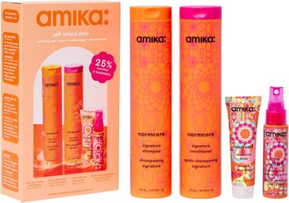 Picture of amika soft strand stars nourishing wash + care set
