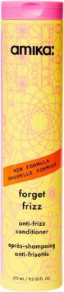 Picture of amika forget frizz anti-frizz conditioner | smoothing, humidity protection, up to 72 hour frizz control + lightweight hydration, for medium to thick coarse hair types 2a-4c