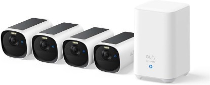 Picture of eufy Security eufyCam E40 4-Cam Kit, 2K MaxColor Night Vision，Built-in 16GB | Solar Security Camera, Integrated Solar Panel, Local Storage, No Monthly Fee, Easy Set-up, IP66，Advanced PIR and AI Detection