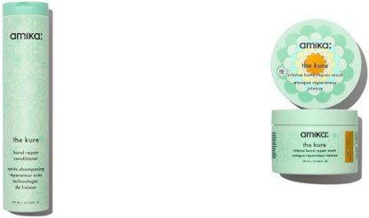 Picture of amika the kure bond repair conditioner, 275ml & the kure intense bond repair mask, 250ml (Packaging May Vary)