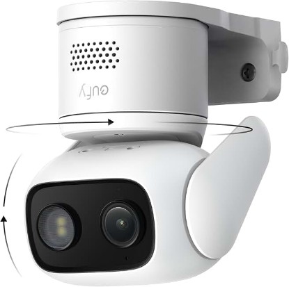 Picture of eufy Security Indoor/Outdoor Camera C31, 360° Pan &Tilt, AI AutoTracking | Spotlight-Free Color Night Vision,IP66,AI Human/Vehicle/Pet/Cry Detection,24/7Recording,Dual External Antennas,NoSubscription ClimatePartner certified