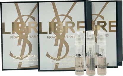 Picture of Yves Saint Laurent YSL Libre FLOWERS & FLAMES EDP Sample Women Perfume 1.2 ml / 0.04 oz - set of 3