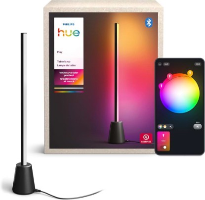 Picture of PHILIPS Hue Play Table Lamp, RGBWWIC LED, 23.6", 1-Pack | White Ambiance, Multicolor Gradients, Smart Lighting, Alexa & Google Home & Apple Home, TV Sync