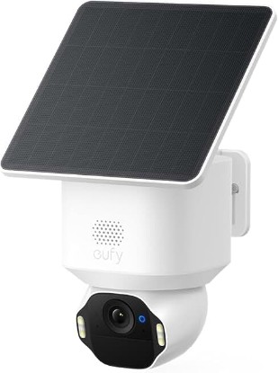 Picture of eufy Security SoloCam E42, 4K Solar Security Camera, AI Facial Recognition | AI Motion Tracking, Strobe Light, Pan & Tilt, 4K Ultra HD, Solar Powered, Up to 16TB, Smart Home Compatible
