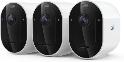 Picture of Arlo Pro Wireless Security Camera 2K HDR (6th Gen) - 3-Cam | 2K HDR video; Wireless outdoor; Rechargeable removeable battery; AI detection; Emergency Response; 1-mo Secure plan incl.