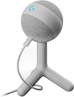 Picture of Logitech G Yeti Orb Condenser RGB Gaming Microphone - Off White | LIGHTSYNC, USB Mic for Streaming, Cardioid, USB Plug and Play for PC/Mac