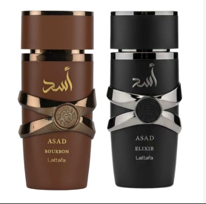 Picture of Lattafa Asad Elixir + Asad Bourbon EDP 100ml Spray Bundle