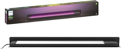 Picture of Philips Hue Amarant Outdoor Smart Light Bar, Black - 20W, White and Color Ambiance LED Light - 1 Pack - Requires Hue Bridge and Outdoor Power Supply - Control with Hue App and Voice - Weatherproof