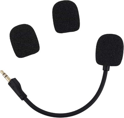 Picture of Replacement Microphone for Logitech G PRO X and G PRO X2 Gaming Headsets | Noise Cancelling, Detachable with Foam Covers, Game Headset Mic Accessory