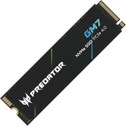 Picture of Acer Predator GM7 1TB SSD: M.2 2280 PCIe Gen 4 x4 NVMe 2.0, Read Speed Up to 7400 MB/s, Internal PC Solid State Drive for Laptop, Desktop and PS5 - BL.9BWWR.118