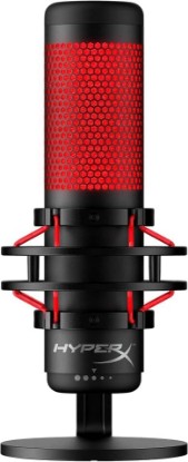 Picture of HyperX QuadCast - USB Condenser Gaming Microphone, for PC, PS4, PS5 and Mac, Anti-Vibration Shock Mount, Four Polar Patterns, Pop Filter, Gain Control, Podcasts, Twitch, YouTube, Discord, Red LED