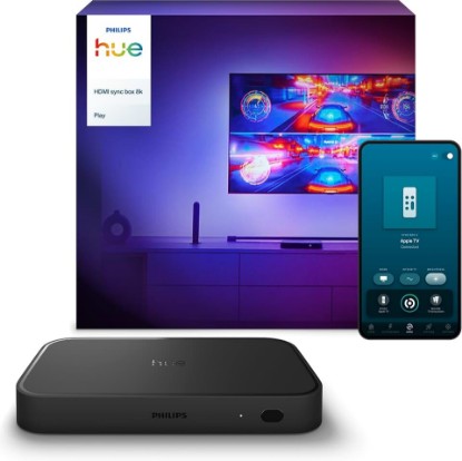 Picture of Philips Hue Play HDMI Sync Box 8K, 1-Pack | Syncs up to 10 Hue Lights, Video Games, Movies and Music, Requires Bridge, Supports Dolby Vision HDR10+