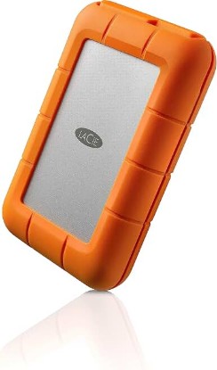Picture of LaCie Rugged USB-C 1TB External Hard Drive Portable HDD USB 3.0 – Drop Shock Dust Rain Resistant Shuttle Drive, for Mac and PC Computer Desktop Workstation Laptop, 1 Month Adobe CC (STFR1000800) | For Mac, 1 Month Adobe CC (STFR1000800), Up to 125MB/s, 125MB/s