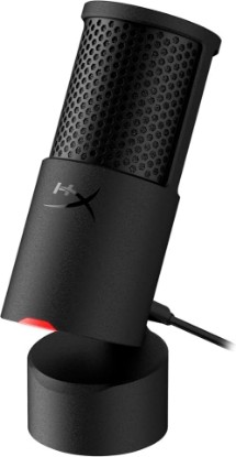 Picture of HyperX SoloCast 2 – Gaming USB Condenser Mic for PC, USB-C to USB-A, Built-in Pop Filter, Internal Shock Mount, Plug and Play, 24-bit / 96kHz, Compact Tiltable Stand – Black