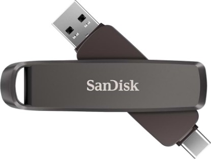 Picture of Sandisk 512GB Extreme PRO Dual Drive - Up to 1,000MB/s, USB Type-C, and USB Type-A, High-Performance Flash Drive - SDDDE1-512G-G46