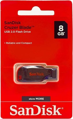 Picture of Sandisk Cruzer Blade 8GB USB 2.0 Flash Drive- SDCZ50-008G-B35