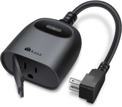 Picture of Kasa Outdoor Smart Plug KP401, Smart Home Wi-Fi Outlet Timer | 15A/1875W, IP64 Weather Resistance, Compatible with Alexa, Google Home & SmartThings, No Hub Required, ETL Certified
