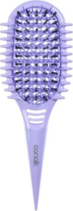 Picture of Conair Detangling Brush for Curly Hair, Loose Curls, Waves & Long Hair | Anti frizz brush w/ mixed bristles, dual-vent design, travel hair brush with sectioning handle, suitable for textured hair