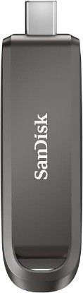 Picture of Sandisk 256GB Extreme PRO Flash Drive with USB-C - Up to 1000MB/s Read speeds and 900MB/s Write speeds - for Laptops, Computers and Tablets - High-Performance USB Type-C, Black - SDCZ890-256G-G46