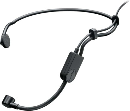 Picture of Shure PGA31-TQG Wireless Headworn Condenser Microphone | Lightweight headworn condenser mic with TQG connector for Shure wireless bodypack transmitters; hands-free use