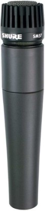Picture of Shure SM57 Pro XLR Dynamic Instrument Microphone | Cardioid dynamic mic for studio and live instruments, drums, percussion and amp miking; recording-ready