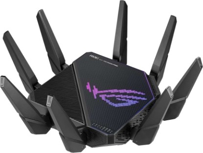 Picture of ASUS ROG Rapture GT-AX11000 Pro Tri-Band WiFi 6 Extendable Gaming Router, 10G & 2.5G Ports, ASUS RangeBoost Plus, Triple-Level Game Acceleration (Renewed)