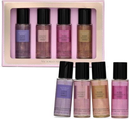 Picture of Victoria's Secret Fragrance Mist Collection 4 Piece Shimmer Mini Gift Set