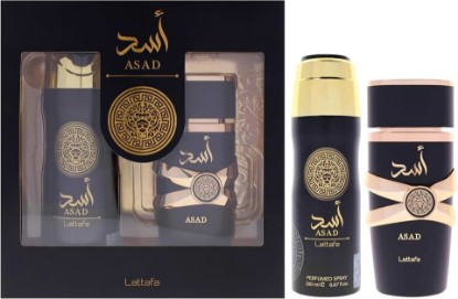 Picture of Lattafa Asad 2 Pcs Gift Set With 100ml Edp + 200ml Perfumed Spray