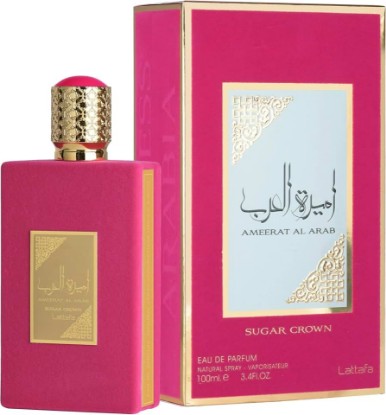 Picture of Lattafa Ameerat Al Arab Sugar Crown Eau de Parfum Spray for Women, 100ml / 3.4 fl oz – Long Lasting Sweet Floral Fruity Fragrance