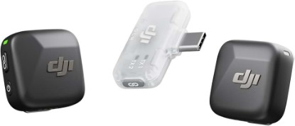 Picture of DJI Mic Mini (2 TX + 1 Mobile RX), Ultralight, Active Noise Cancelling | Wireless Lavalier Microphone for iPhone 17/16/15 & Android/PC/Tablet, Plug-and-Play, 300m Transmission, Youtube, Vlog
