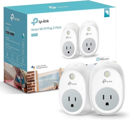 Picture of Kasa Smart Wifi Plug by TP-Link (2-Pack) - Reliable Wifi Connection, No Hub Required, Works with Alexa Echo & Google Assistant (HS100 KIT)