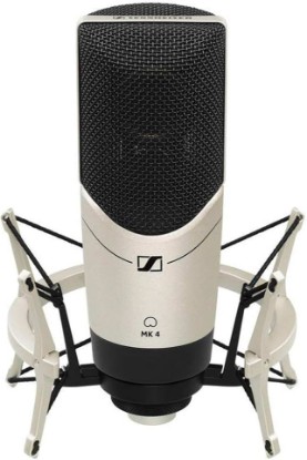 Picture of Sennheiser MK4 Set Cardioid Condenser Large Diaphragm Microphone With MKS4 Shockmount