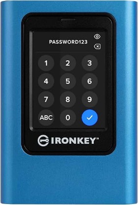 Picture of Kingston IronKey Vault Privacy 80 1.92TB External SSD | FIPS 197 | XTS-AES 256GB Encrypted | Touch Screen PIN | Secure Data Protection | IKVP80ES/1920G